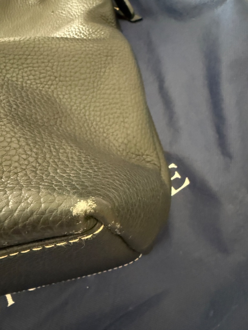 Dooney & Bourke Pebble Grain Black Dillon Double Pocket Bag Handbag Purse - Picture 6 of 13